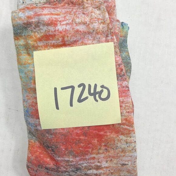 Jess & Jane Tunic Abstract Print Cold Shoulder Short Sleeve Studded Top LARGE - Picture 10 of 10